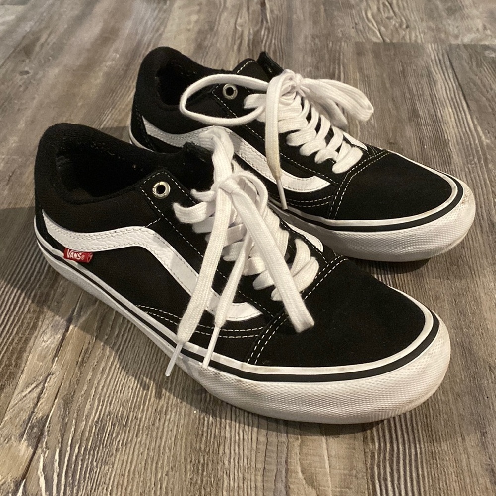 Vans Black and White Old Skool Pro